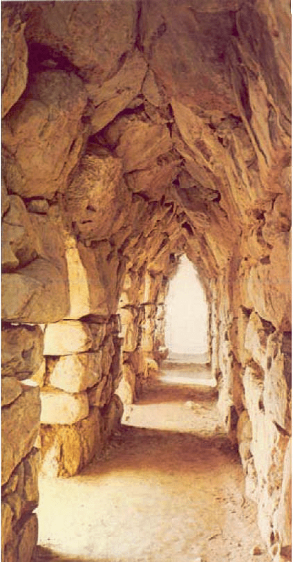 Arched passage within the width of city wall (Tiryns).png